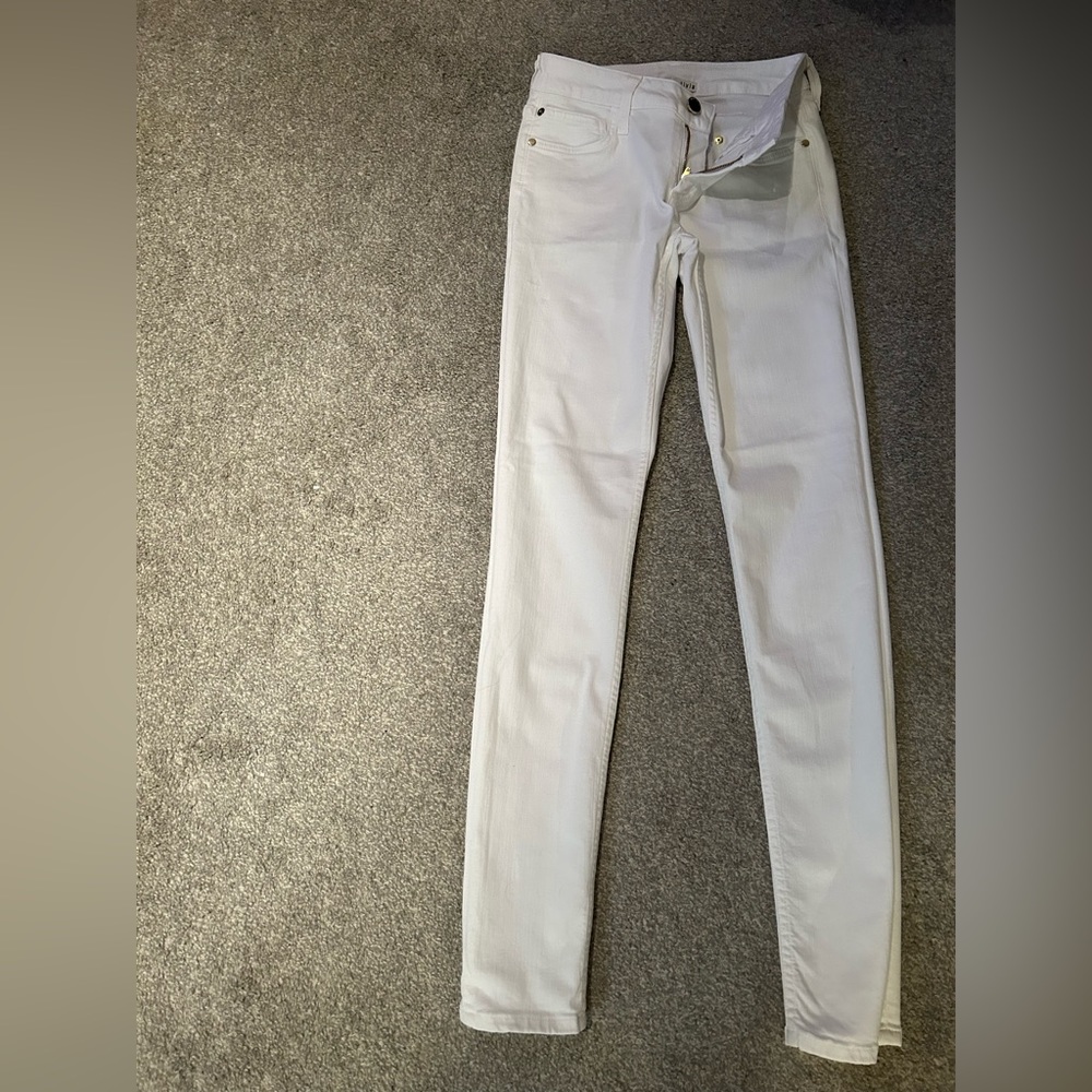 Alice & Olivia White Skinny Jeans